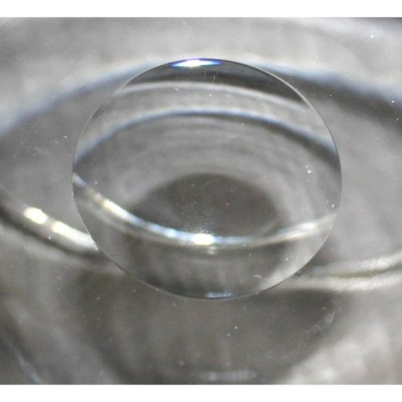 Vintage Lead Crystal Glass Basket with Etched Floral Design - Picture 10 of 10